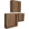 Ekena Millwork Square, Closed Back, Vintage Farmhouse Shadow Box Shelves, Barnwood Decor Collection, PK3 DECR15SBSQCBBR - alternate 5